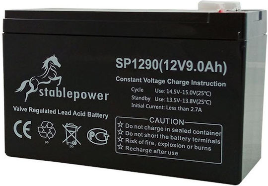 KAL Electronics Stablepower Μπαταρία UPS με Χωρητικότητα 9Ah και Τάση 12V
