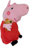 Plush Peppa Pig Γουρουνάκι με Κουκλάκι 35 cm