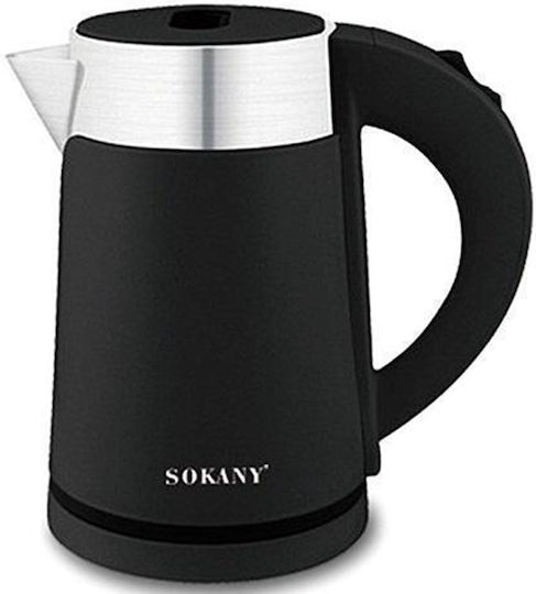 Sokany SK-0808 Електрическа Кана 1л 1200W Черна
