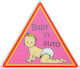 Auto Gs Baby on Board Sign with Sticker Pink