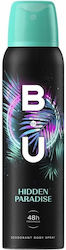 B.U. Hidden Paradise Deodorant Body 48h Freshness Αποσμητικό 48h σε Spray 150ml