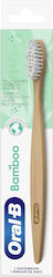 Oral-B Bamboo Οδοντόβουρτσα Normal Μπεζ-Λευκό