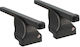 Cam Car Roof Bars Metallic 112cm for Seat Inca 3D 3D 1995-2003 Set with Roof Rack Legs Black