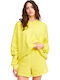 Surf Classic Women's High-waisted Shorts Yellow