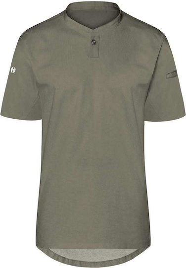 Karlowsky Bluse Koch Damen Khaki mit Kurzärmelig