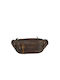 Beverly Hills Polo Club Men's Leather Waist Bag Brown