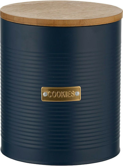 Typhoon Metallic Cookie Jar Blue Otto 16x16x18cm