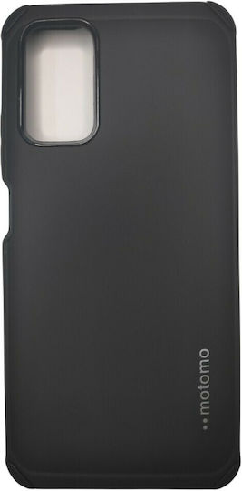 Motomo Umschlag Rückseite Kunststoff Schwarz (Poco M3 / Redmi 9T)