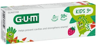 GUM Pasta de dinți cu Gust de Căpșuni pentru 3+ ani 50ml