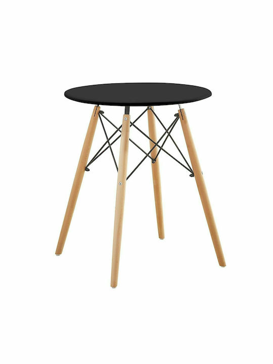 Raptor Tisch Küche Holz Natural - Black 60x60x70cm