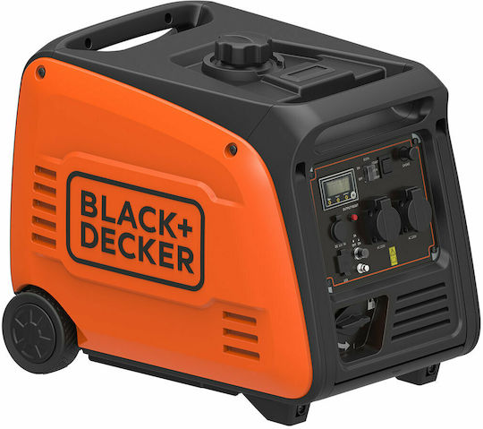 Black & Decker Тиха Генератор Куфар Inverter Бензин (четиритактов) Четиритактов с Миза, Гуми и Максимална Мощност 3.5kVA