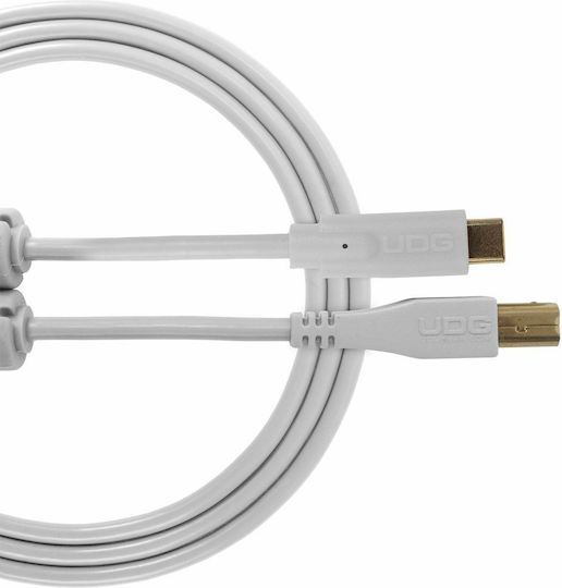 UDG Ultimate USB 2.0 Cable USB-C male - USB-B male White 1.5m (U96001WH)