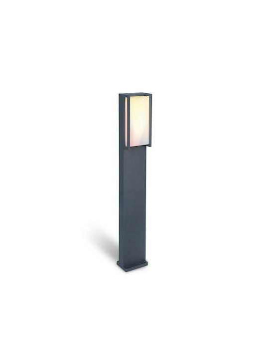 Lutec Qubo Външна Стояща Лампа Малък Пост LED 16W с Топло Бяла Светлина IP54 Черен