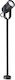 Faro Barcelona Slot-2 Outdoor Floor Lamp LED Projector 13W with Warm White Light IP65 Black