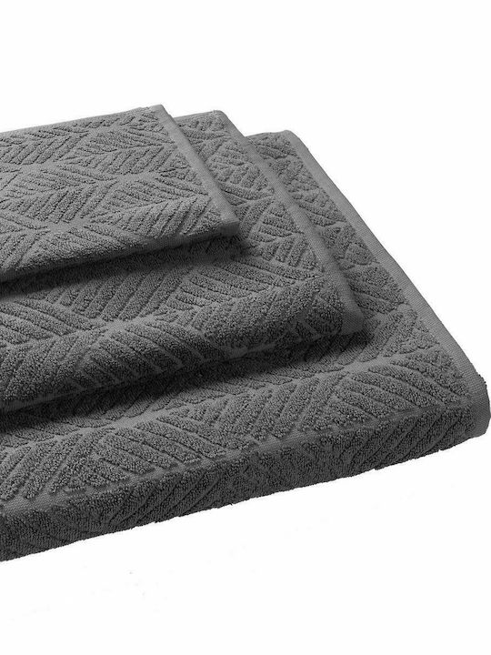 Madi Hand Towel Herb HERB ANTHRACITE-30x50 30x5...