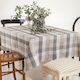 Melinen Tablecloth Olivie Grey 135x220cm