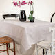 Melinen Tiffany Cotton & Polyester Tablecloth Grey 135x220cm