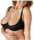 Cottelli Collection Padded Half Cup Bra Sexy Σουτιέν Μαύρο