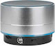 Manhattan Metallic Led Ηχείο Bluetooth 3W με Διάρκεια Μπαταρίας έως 5 ώρες Ασημί