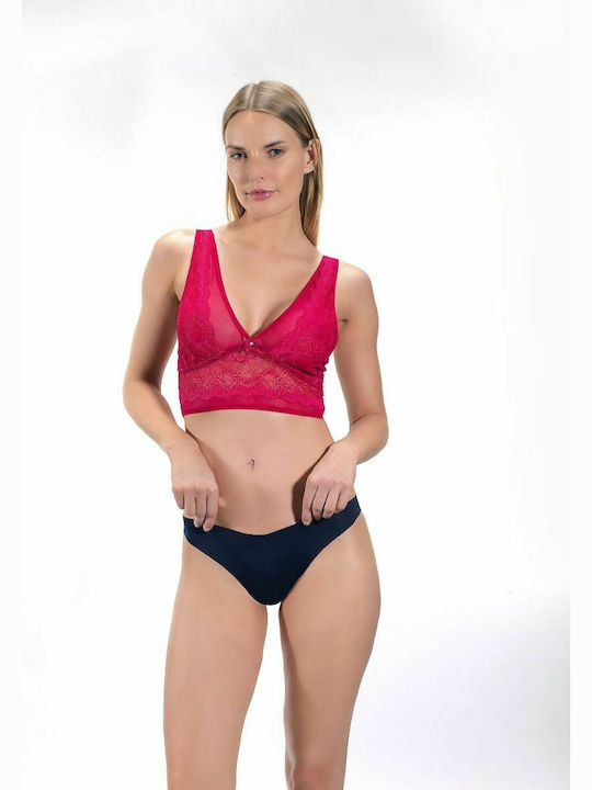 CottonHill Bralette Σουτιέν Μπορντό