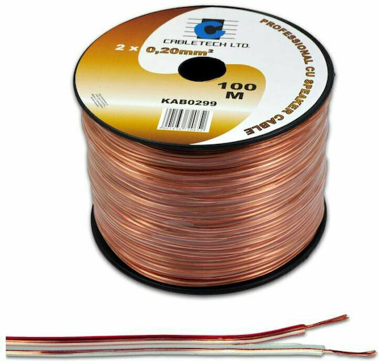 Cabletech Καλώδιο Ηχείου Ατερμάτιστο 1m (DM-0303K)