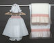 O nounos Christening Oilcloths Set Ecru 3 Pieces