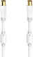 HAMA Cablu Antenă Coaxial de sex masculin - Coaxial de sex feminin Alb 10m (00205250)