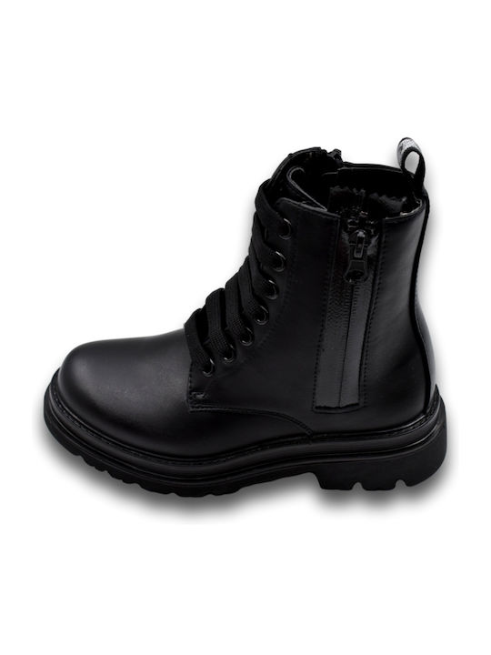 Kids Boots with Zipper Black
