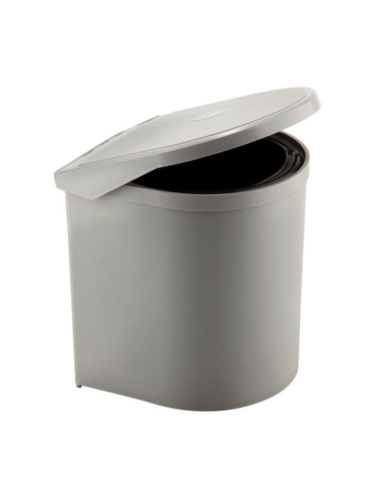 Elletipi Plastic Cupboard Bin 10lt White