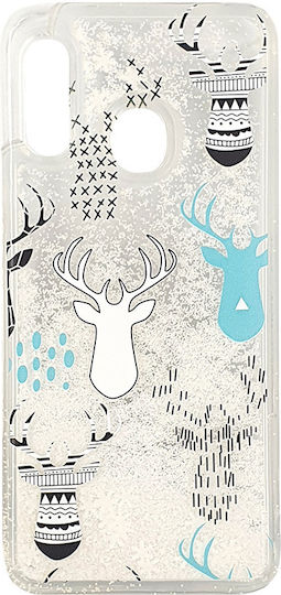 Winter Back Cover Silicon Reindeers (Galaxy A20e)