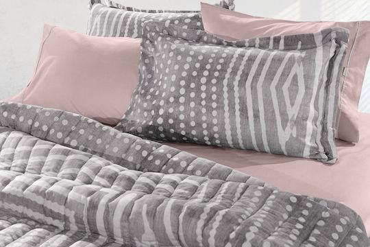 Guy Laroche Temple Σετ Μαξιλαροθήκες Oxford Natural 50x70εκ.