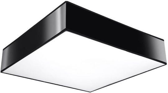 Sollux Horus Πλαφονιέρα Οροφής 55εκ. Μαύρη με Ντουί E27