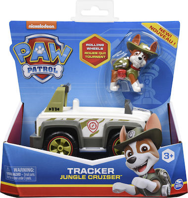 Spin Master Миниатюрна Играчка Paw Patrol Tracker Jungle Cruiser Vehicle with Pup за 3+ Години (Различни дизайни) 1 бр