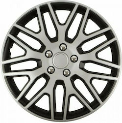 AMiO Car Hubcap Set Dakar Nc 14" 4pcs Silver /Black /AM