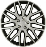 AMiO Car Hubcap Set Dakar Nc 14" 4pcs Silver /Black /AM