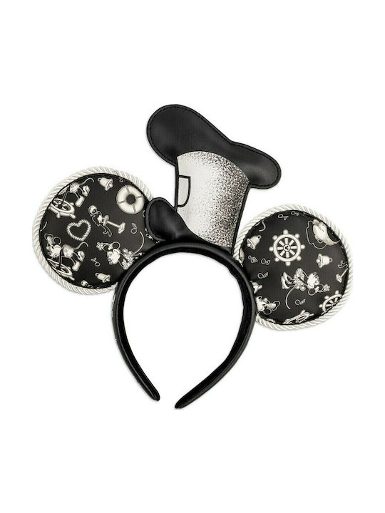 Loungefly Bentita Pentru Copii Steamboat Willie Applique Hat Rope Piping Cu Urechi Multicolor