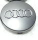 Zero-Wheel Τάπα Κέντρου Ζάντας Audi S3-S4-A3-A4-A6-A8-TT-RS4-Q5-Q7 με Εσωτερική Διάμετρο 60mm Ασημί 1τμχ