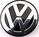 Zero-Wheel Τάπα Κέντρου Ζάντας VW Golf - Polo - Lupo - Bora με Εσωτερική Διάμετρο 56mm Μαύρο 1τμχ