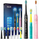 FairyWill Family Bundle Periuță de dinți electrică cu Temporizator Black, Pink & Aqua