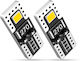 NovSight Lamps Car T10 Canbus LED 6000K Cold White 12V 2W 2pcs