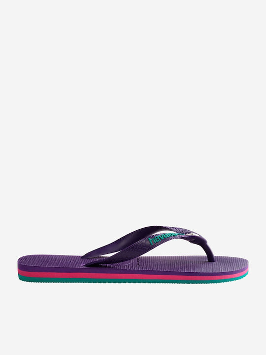 Brasil Layers Men's Flip Flops Purple