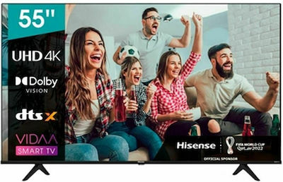 Hisense Smart Τηλεόραση 55" 4K UHD LED 55A6BG HDR (2021)