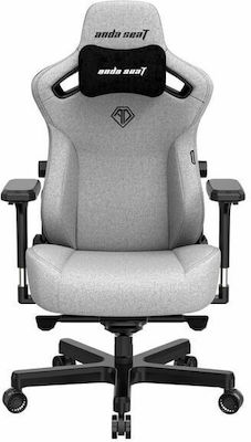 Anda Seat Kaiser 3 XL Fabric Gaming Chair with Adjustable Arms Ash Gray