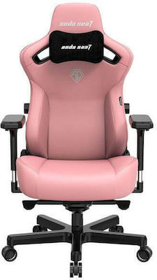 Anda Seat Kaiser 3 XL Artificial Leather Gaming Chair with Adjustable Arms Creamy Pink