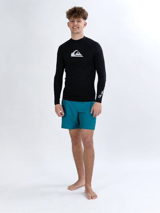 Quiksilver Men's Long Sleeve Sun Protection Shirt Black