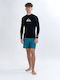 Quiksilver Men's Long Sleeve Sun Protection Shirt Black