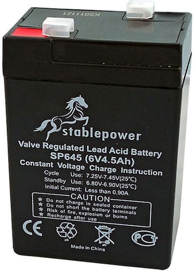 KAL Electronics SP645 UPS Batterie mit Kapazität 4.5Ah und Spannung 6V 1Stück