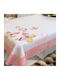 Saint Clair Checkered Stain Resistant 1039 Coral 145x145cm