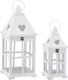 Palma Emporio Laterne Set Floortop Weiß 2Stück