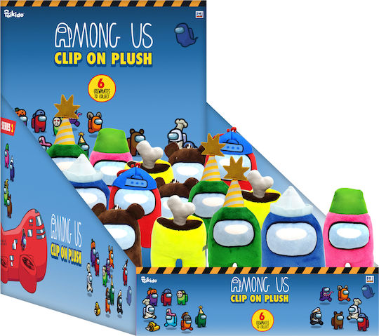 PMI Plush Among Us Clip On 13 cm (Miscellaneous Designs)